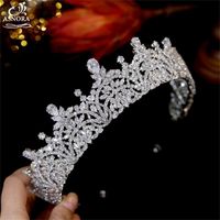 Wedding Hair Jewelry ASNORA Bride Headdress Luxury Crystal C...