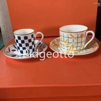 Кружки роскошные модные чашки блюдо кость Китай кофе европейский послеобеденный чай для чая керамический блюдк быстрый пост