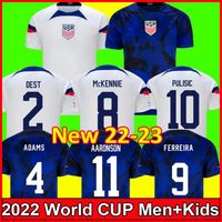 2022 Pulisic McKennie Soccer Jerseys Ertz Altidore Press Wood Morgan Lloyd 23 23 America Football Shirt United States Camisetas USAS USMNT LLETGET MEN