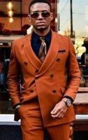 Fashion Caramel color Men Wedding Tuxedos Groom Wear Notch L...