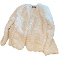 여자 모피 여자 재킷 가을 겨울 램스 즈우베이스 펨 메모 숄 비딩 레이디 파티 케이프 고급 트렌디 한 여성 코트 느슨한 겉옷
