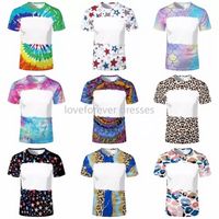 New 31 Patterns Sublimation Blank Leopard Bleached Shirts He...