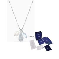 Ketten So coole Cluster-Halskette-Dekoration Kristall Perle Platinkette Frauen Luxus High-End-Schmuckgeschenk