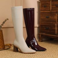 Tall Knight Boots Women' s 2022 New Elastic Knee Length ...