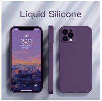 1DS NEW Square Liquid Silicone Phone Cases For iPhone 11 12 ...