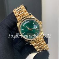 Versi￳n V5 Wall Wristates 36 mm Super Factory Acero inoxidable Asia 2813 Movimiento Autom￡tico Presidente Mec￡nico Sapphire Glass Luminoso Relojes