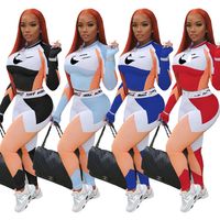 Дизайнерский бренд женщин в спортивных костюмах Jogger костюмы для повседневной спортивной одежды для одежды с длинным рукавом наряды на наряды.