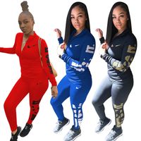 Дизайнерский бренд хлопковые женские спортивные костюмы для бегают костюмы спортивная одежда. Стоимость писем с набором 2 куска с длинными рукавами наряда с толчком и брюки 5793-3