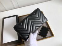 2022 Designers Marmont Wallet masculino Mulheres longas carteiras