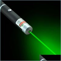 Ponteiros a laser Ponteiro laser Ponteiro Verde Verde Luz para SOS Montagem de caça noturna Ensino 5mW 532nm Xmas Presente Opp Pacote Delive Delive Dhlu6