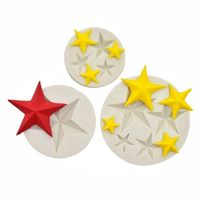 Ferramenta de cozimento de molde de molde de bolos de massa molde de estrela criativa Estrela criativa Fada artesanal para o meio ambiente DIY Gift Multi Size 211101
