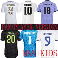 2023 Benzema Finals Soccer Jerseys Gold Edition 21 22 23 Football Shirt Camavinga Alaba Modric Special Camiseta Kids 2022 Uniforms Vini Jr Tchouameni