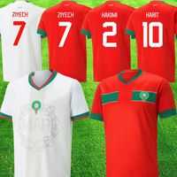 2022 قمصان كرة القدم المغرب 2023 Home Away 22 23 Maillot de foot ziyech boufal fajr munir ait bennasser amrabat football shirts