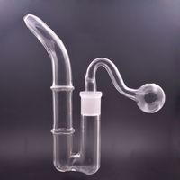 Hochwertiger Glas Dropdown-Adapter Bong J-Hook Adapter Asche Catcher Shishs Rauchwasserrohre mit 14 mm männlicher Glasölbrennerrohr
