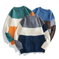 Suéteres masculinos suéter masculino de streetwear pullovers de outono de hop