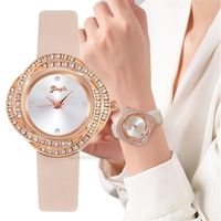 Kadınlar Lüks Moda Düzensiz Kadın Marka Kuvars Saat Nitelikleri Bayan Deri Kol saatleri Kadın İzle 221018