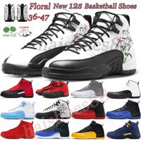 Zapatillas de baloncesto 12 12s mujer zapatos de taxis negros playoffs invernada wntr siervas entrenadores deportivos talla 36-47