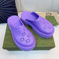 Tasarımcı Slipper Sandalet Marka Slaytlar Moda Terlikleri Lady Slayt Slayt Ayakkabı Spor ayakkabıları Lüks Kalın Alt Tasarım Kadınları TOP99 S223 006