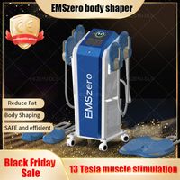 2022 Black Friday Friday Especial Slimming Neo DLS-EMSLIMLim RF RF Equipamento de beleza de queima de gordura 13 Máquina de estimulador de músculo eletromagnético Tesla com alças 2/4/5
