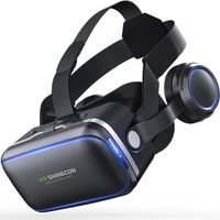 VR Realidade virtual óculos 3D Capacete de fone de ouvido de óculos 3D para iPhone Android smartphone smart smart smart sceleto2417