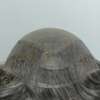 Erkek peruk elmas dantel headdress cilt tabanı erkek peruk% 100 doğal insan saç