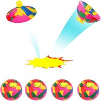 Jeux de nouveauté rebondissant bol fidget jouets créatifs camouflage rebond bols gibier extérieur bols de rotation en caoutchouc soulagement stress