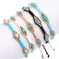 Bohemian Retro Retro Traited Bracelet Rice Rice Perle Bracelets Friends Amiti￩ Corde tiss￩e ￠ la main Gift Creative Gift