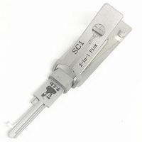 Nouvelle arriv￩e Lishi Sc1 2 en 1 Pick de verrou pour la porte de verrouillage ouvert ouvre-touche de serrure LockPick Set Tools239