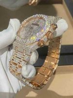 Wrist Watch Luxury VVS1 Men's Watch Diamond High End Jewelry Custom Gia Natural Diamond for Watch7Wist397