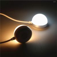 Mini Blub Night Lettura Lights Lampada a magnete DC5V con adesivo magnetico per il risparmio di energia della parete dell'armadio della scrivania