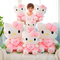 Animali circostanti Hello Kitty Plush Toys bambole peluche Peluche Amorevoli gatti adatti ai regali di compleanno per ragazze per bambini 30 cm Dhl
