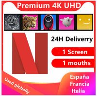 Netflixe 4K - Use para 6 -12 boca 1 Pantalla Premium Regular Otra cuenta electr￳nica