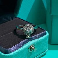 Designers de jóias de casamento feminino Anel de diamante Anel de luxo Anéis de personalidade clássica de moda feminina