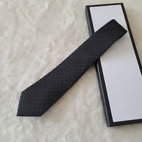 Herren-Krawatten aus Seide, schmal, schmal, gepunktet, Jacquard-gewebte Krawatten mit Buchstaben, handgefertigt in vielen Stilen mit Box