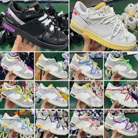Off-White Nike Dunk Low The 50 Top Quality Sports Running Shoes The No.1-50 Triple Black Fumaça Cinza Luz Bone Mens Mulheres Ao Ar Livre Treinadores Sneakers