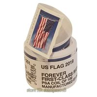 Christmas Stamp Post US Flag For Envelopes Thank You Letters...
