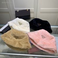 Designer Winter Bucket Hat Men Women Warm Teddy Cashmere Wool Panamá Caps Bonnet Chapé