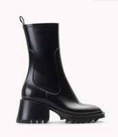Женские ботинки патентная кожа короткие ботинки Betty Rubber Raine Boot Platform Комфортная обувь размером 35-40