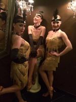 Sahne Wear 1920'ler Vintage Great Gatsby Party Papin Elbise Seksi V yaka Cami Gold Fringe Vestidos sineklik kostümleri S-3XL