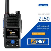 Rádio Walkie Talkie Ruyage ZL50 Zello 4G com Cartão SIM WiFi Bluetooth Long Range Profesional Ponted Pood Bado Rádio100km 221024