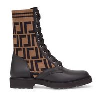 Designer Zucca knitted Boots Platform Martin Boot for women ...