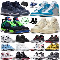 Nike Air Jordan 1 4 Jordan1s Jordan4s Off White Travis Scott Jumpman High Basketball Shoes Reverse Mocha Low 1s Mid Sneakers Trainers  Retro 11 Big Size 13