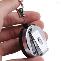 Anahtarlıklar Taşınabilir Mini Anahtar Toka Metal Gövde Çelik String Güvenlik Tutucu Keyping Geri Çekilebilir Halat Anti-Lost Zincir Hediye VL