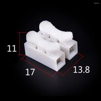 Lamp Holders 30X White Self Locking 2Pin Cable Connectors Qu...