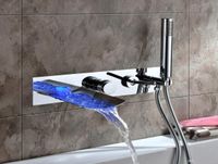 Rolya совершенно новое прибытие стены на стене светодиодного водопада для ванны ванны наполнители для ванны Tap5561629