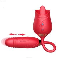 Masseur de jouets sexuels Rose Zuigen Vibrator 10 vibrerende Met Bal G Spot Dildo Clitorise Sucker Tepel Pijpbbeurt Toys Voor Voor Vouwen