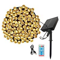 Solar String Fairy Light LED Waterproof Outdoor 22M 200LED 8 Mode Garland Tree Lamp Christmas Party For Garden Decor Work Up to 40 Hours