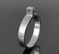 Anello di gallo in acciaio inossidabile per cistit￠ artigianato Metal Castit￠ maschio Dispositivo maschio Castit￠ Ring1726994