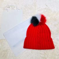 따뜻한 스카프 2022 니트 모자 비니 디자이너 남녀 겨울 모자를위한 두개골 캡