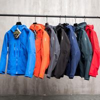 남성용 재킷 2022 패션 아크 남성용 3 층 야외 방수 재킷 여자 고어-텍스프로 SV 남성 캐주얼 한 가벼운 하이킹